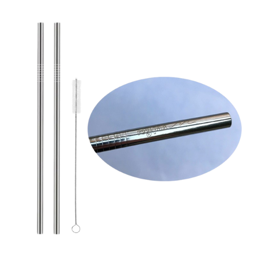 Stainless Steel Reusable Drinking Staw Set