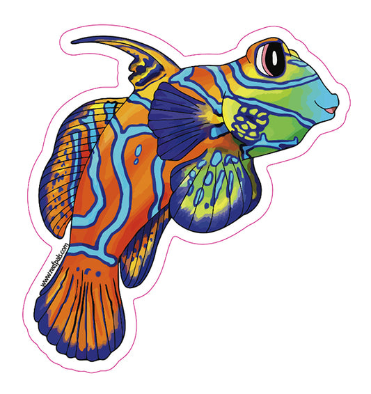 Mandarin Goby "Alex" Vinyl Sticker